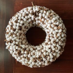 Cotton Wreath